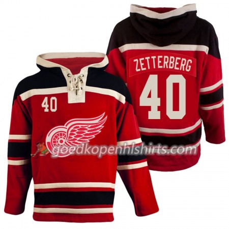 Detroit Red Wings Henrik Zetterberg 40 Rood Hoodie Sawyer - Mannen